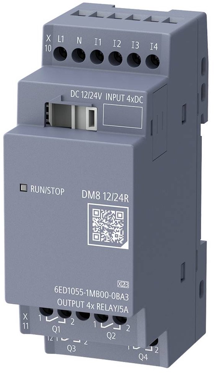 Siemens 6ED1055-1MB00-0BA3 Modulo espansione PLC 24 V/DC, 12 V/DC