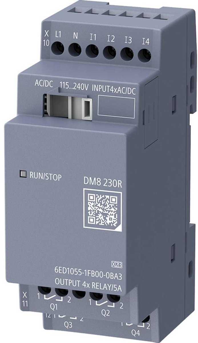 Siemens 6ED1055-1FB00-0BA3 Modulo espansione PLC 115 V/AC, 115 V/DC, 230 V/AC, 230 V/DC