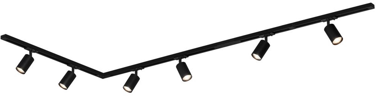 Briloner Sistema di illuminazione completo su binari monofase GU10 Nero