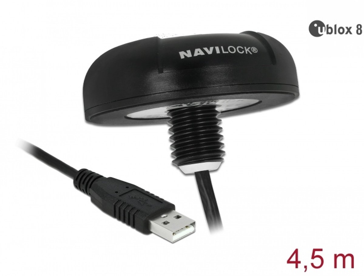 Navilock NL-8004U Ricevitore GPS Nero 1 pz.
