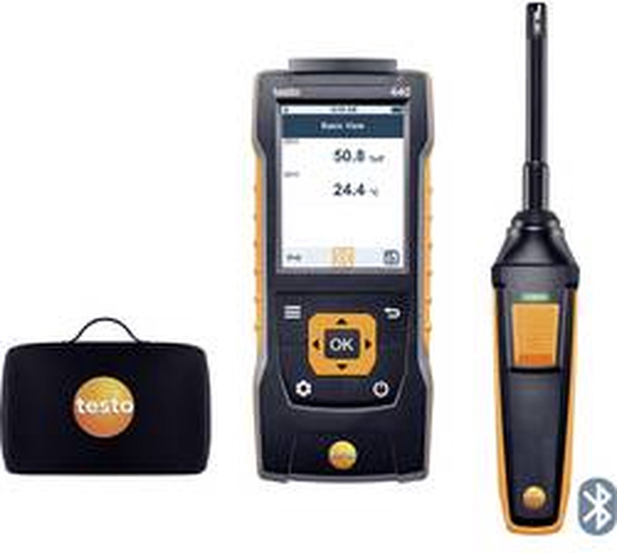 testo 440 Set RH Igrometro 0 % ur 100 % ur Funzione datalogger