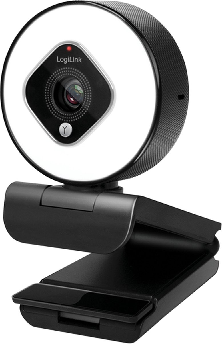 LogiLink UA0384 Webcam Full HD Morsetto di supporto, Microfono