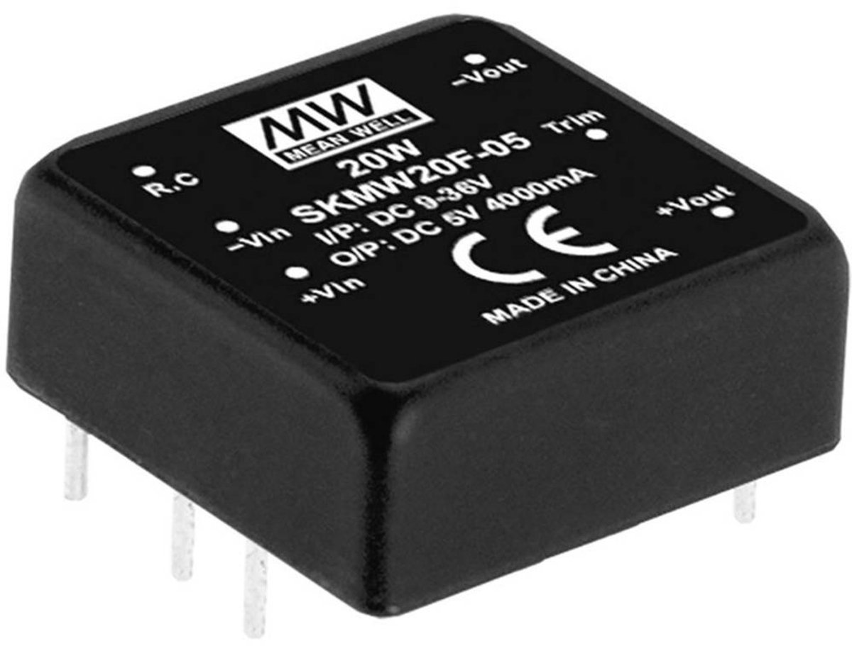 MEAN WELL SKMW20F-03 Convertitore DC/DC 4.5 A 20 W Num. uscite: 1 x Contenuto 1 pz.