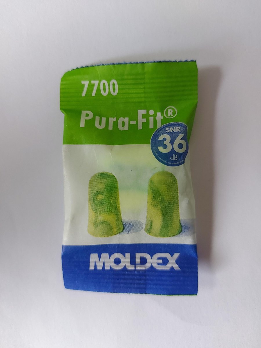 Moldex 770001 Pura-Fit Tappi per le orecchie 35 dB usa e getta EN 352-2 200 Paio/a