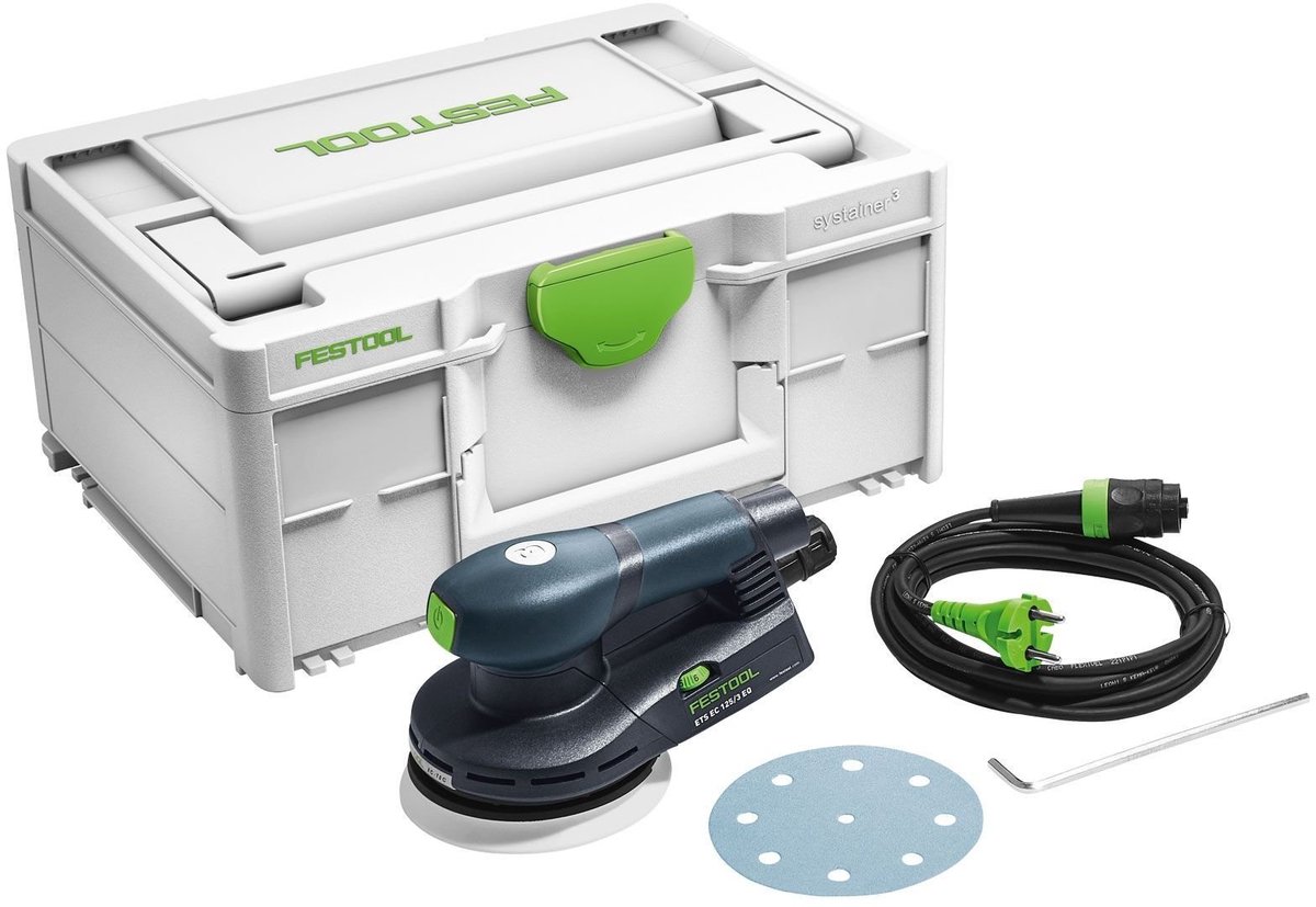 Festool ETS EC 125/3 EQ-Plus 576341 Levigatrice rotorbitale 400 W Ø 125 mm