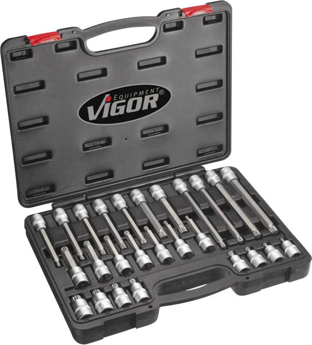 Vigor Kit inserti giravite a bussola 1/2 (12.5 mm) 26 parti V1918