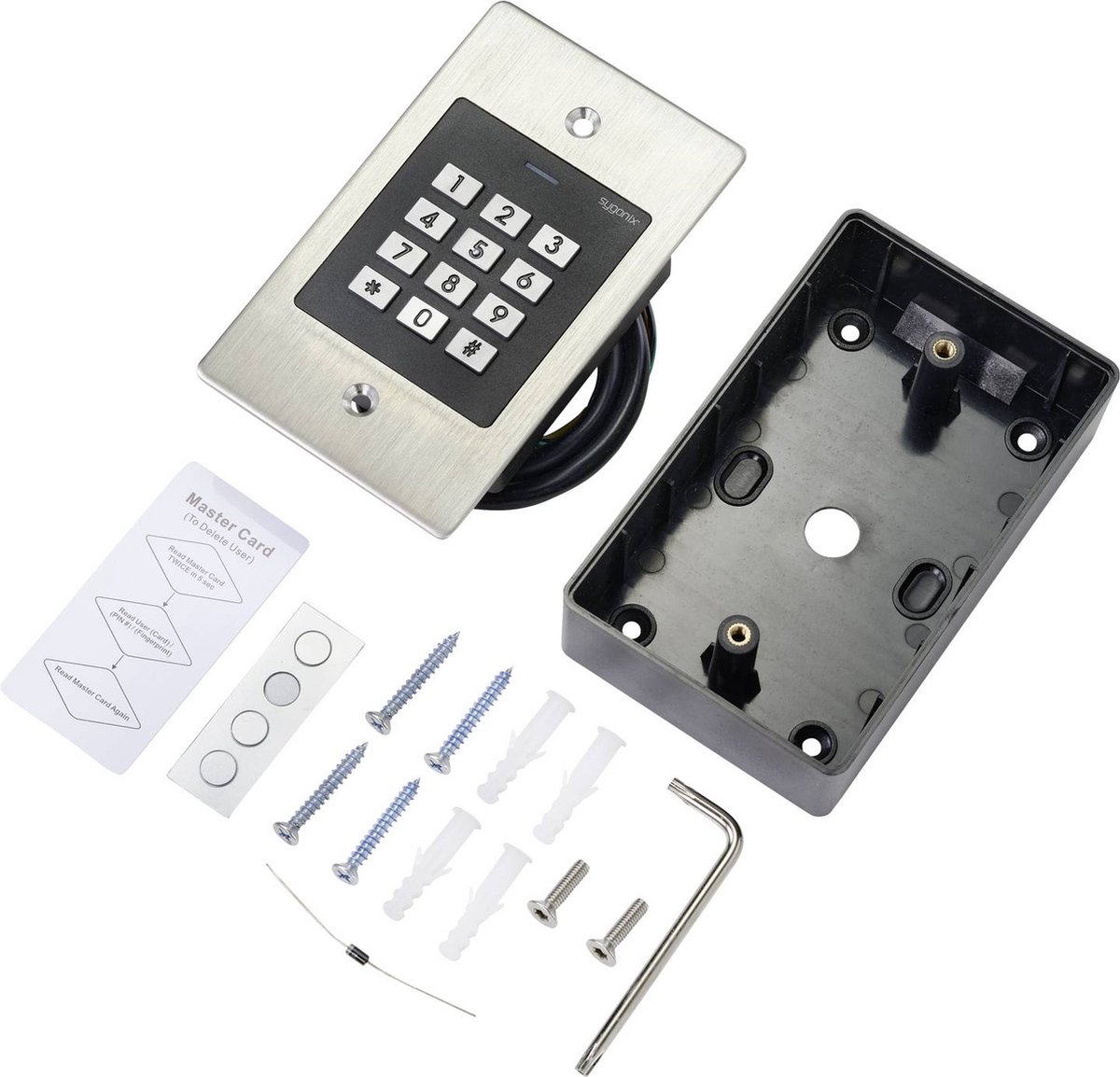 Sygonix SY-4760956 Tastiera numerica con RFID Da incasso 12 V/DC, 18 V/DC IP66