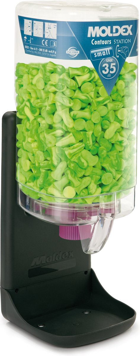 Moldex 745301 Contours small Dispenser di tappi per le orecchie 35 dB usa e getta 500 Paio/a