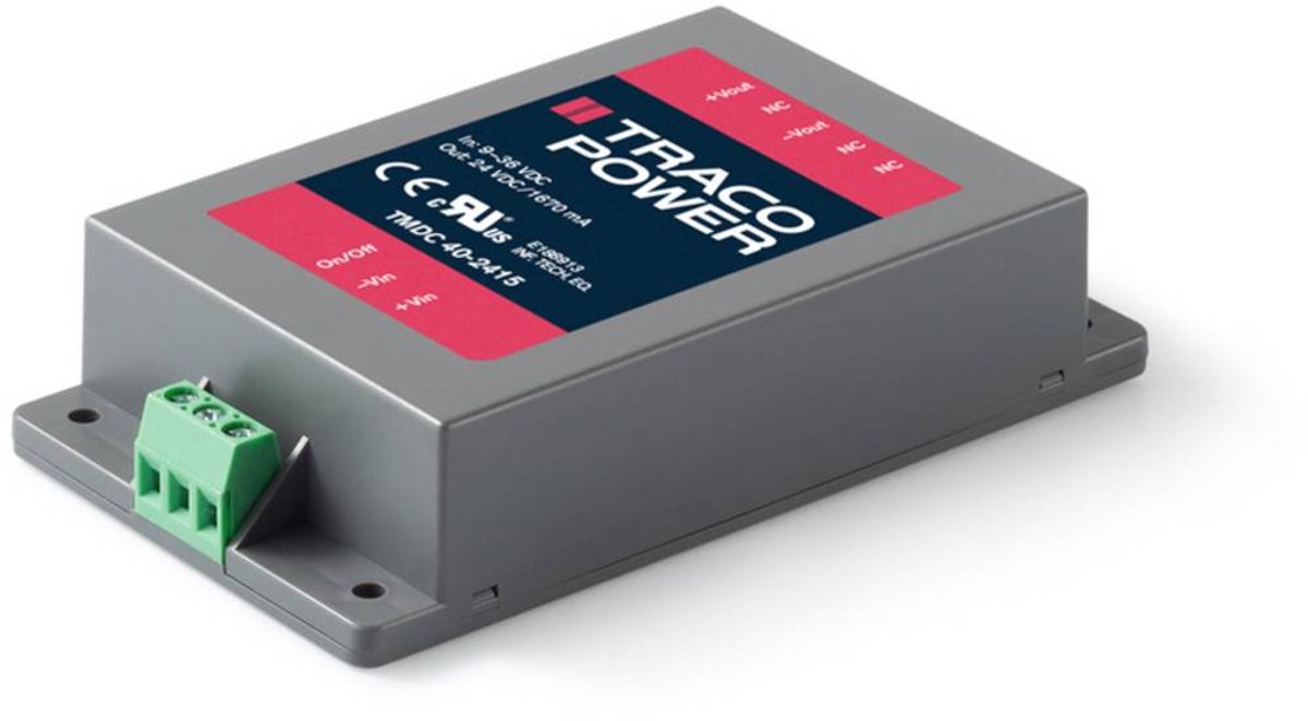 TracoPower TMDC 40-2415 Modulo convertitore DC / DC 24 V/DC 24 V/DC 1.67 A 40 W Num. uscite: 1 x Contenuto 1 pz.