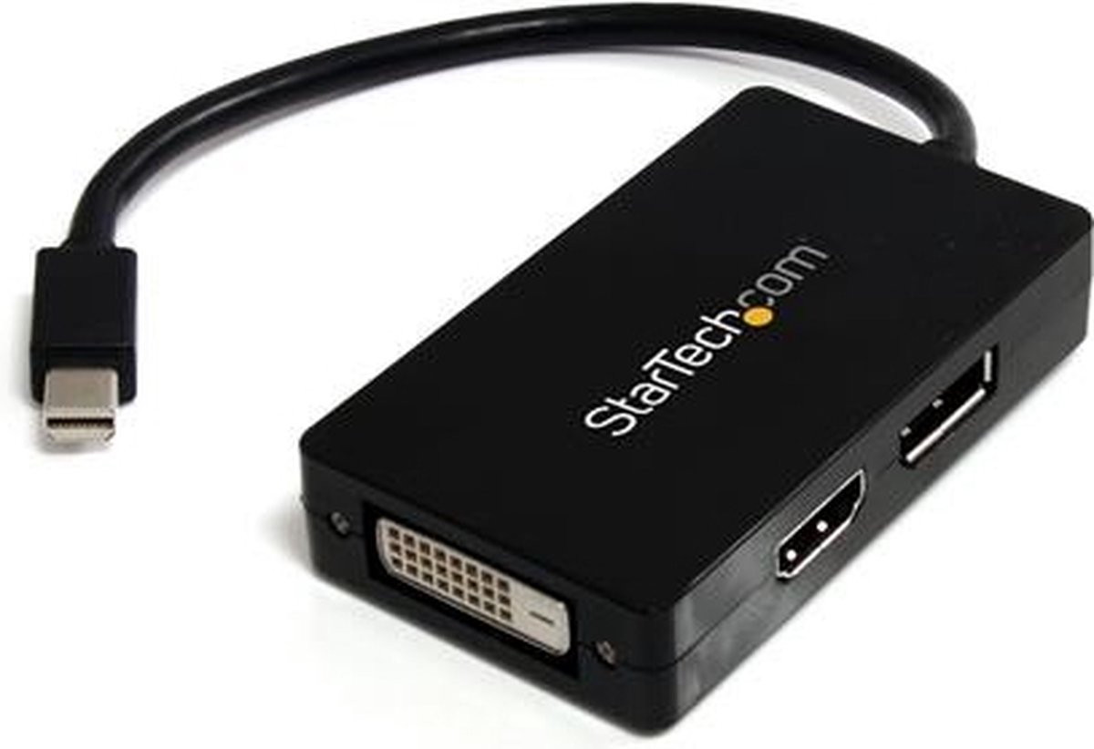 StarTech.com Mini DisplayPort to DisplayPort / DVI / HDMI Multifunction Adapter - adapter för video / ljud - DisplayPort / HDMI / DVI
