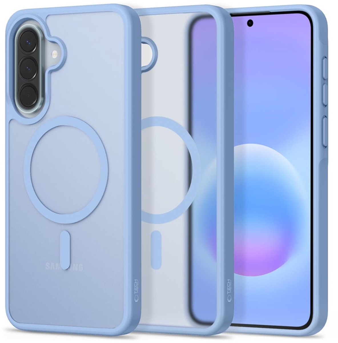Tech-Protect Magmat MagSafe Case for Samsung Galaxy A57 5G - Matte Blue