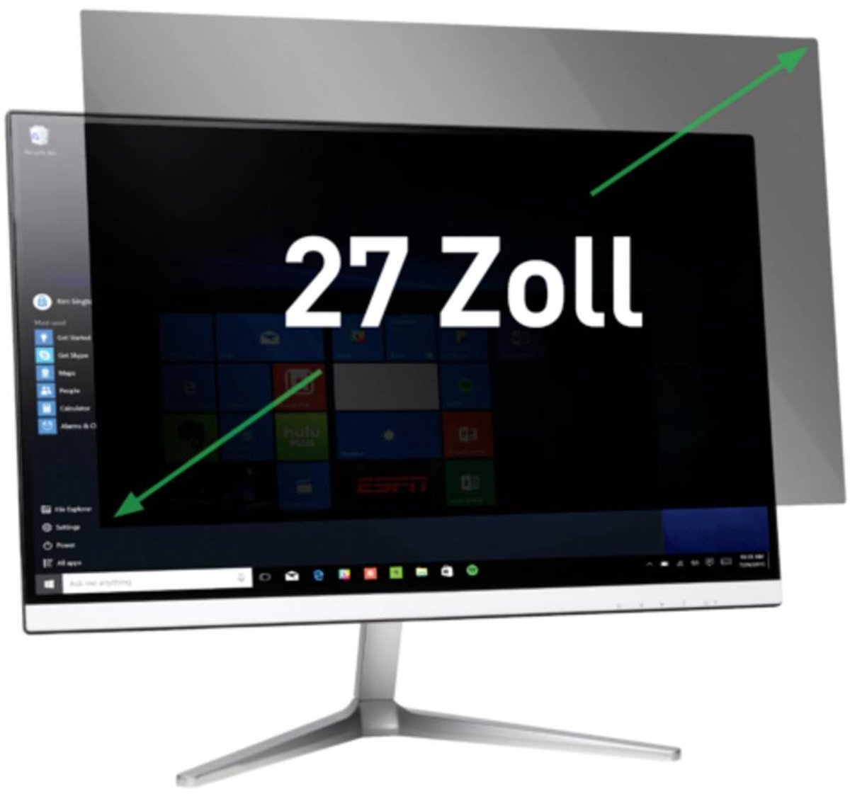 Leitz Filtro di protezione della vista 68,6 cm (27) Formato immagine: 16:9 69040000