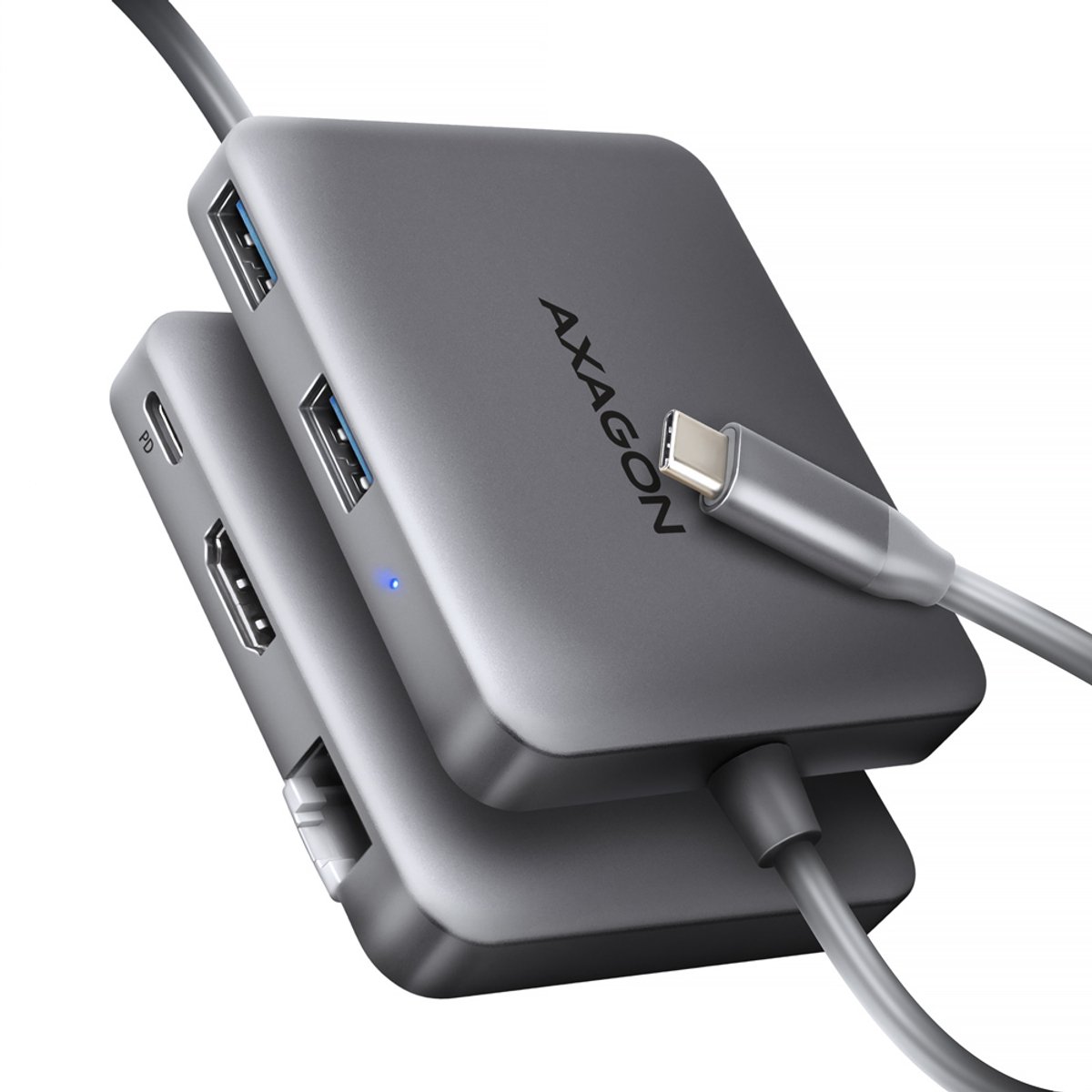 AXAGON HMC-5HL Hub USB 5 Porte HDMI ™, RJ45 USB 3.0 5 GBit/s Predisposto Ultra HD