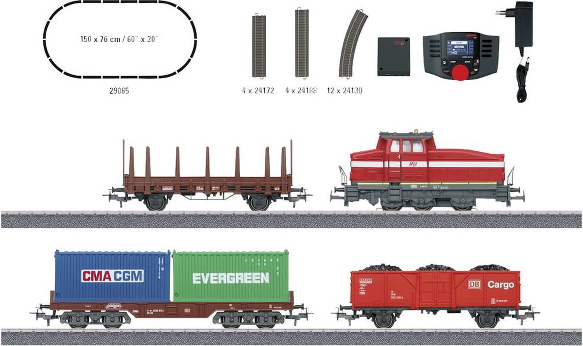 Pacchetto di avvio digitale H0 modalità di manovra moderna con DHG 500 Märklin 29065