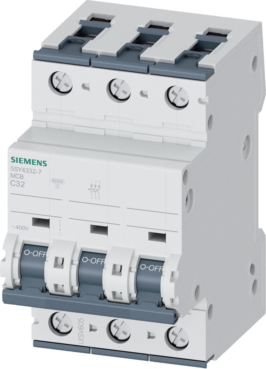 Siemens 5SY43327 5SY4332-7 Interruttore magnetotermico 32 A 230 V, 400 V