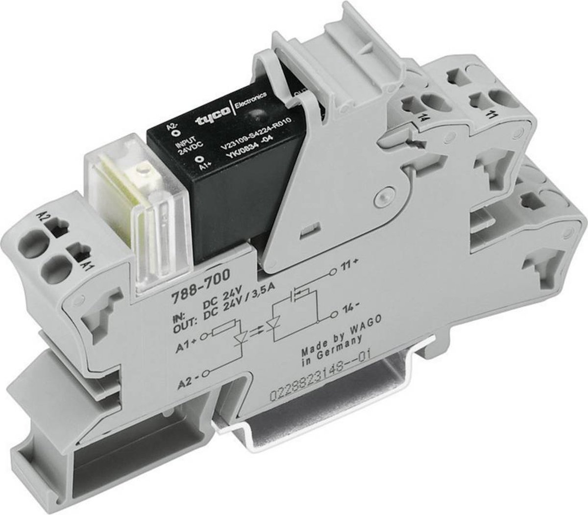 WAGO Relè a semiconduttore 788-700 3.5 A Tens.comm.max: 24 V/DC 1 pz.