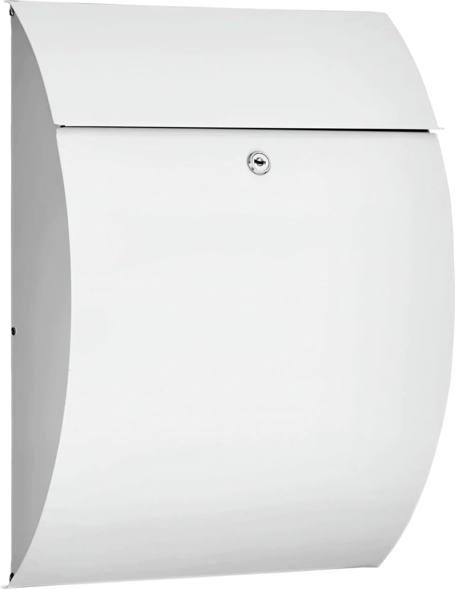 Burg Wächter 38680 RIVIERA 835 W Cassetta della posta Lamiera dacciaio Bianco Serratura a chiave