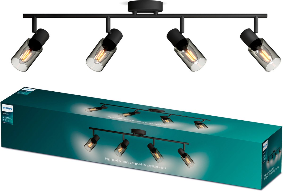 Philips Palms 8720169299337 Faretto da soffitto E14 100 W Nero