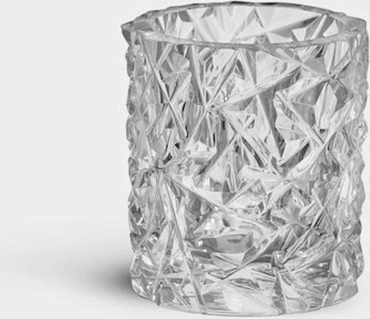 Orrefors Portavelas Carat transparente 9,2 cm