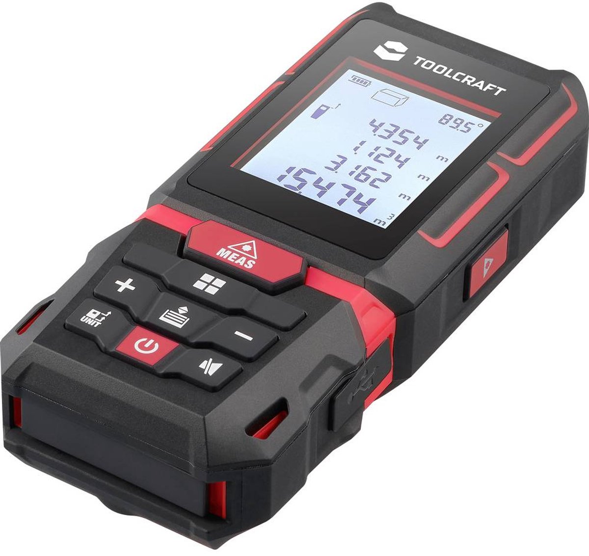 TOOLCRAFT LDM XG40 L, IP65 Telemetro laser 40 m