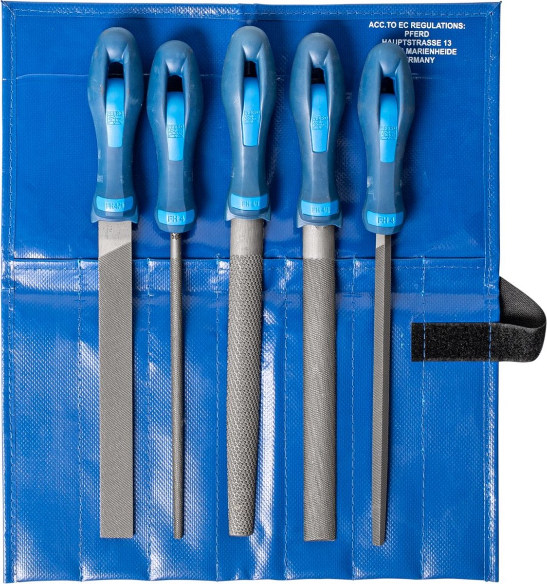 PFERD TOOLS 11800520 Kit di lime da officina assortite in borsa a rullo in PVC Lunghezza 200 mm 1 pz.