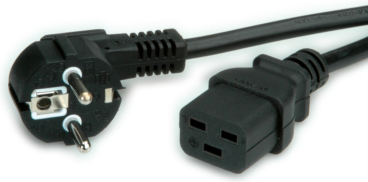 Roline BACHMANN - power cable - power CEE 7/7 to IEC 60320 C19 - 3 m