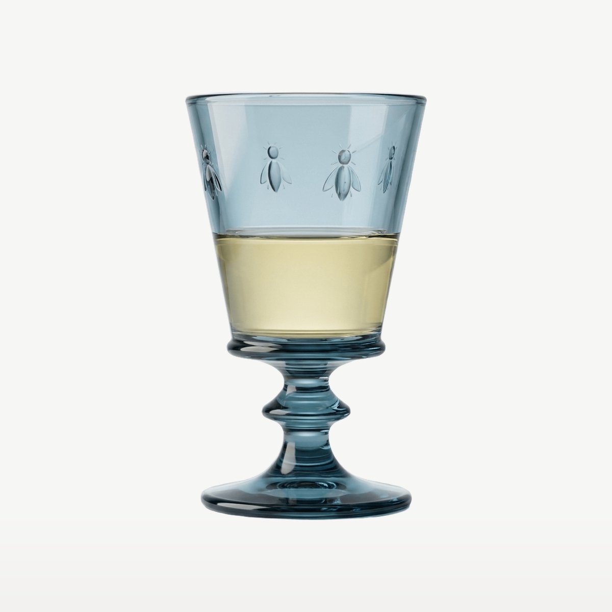 La Rochère 6 Copas de vino Abeille 24 cl Azul oscuro