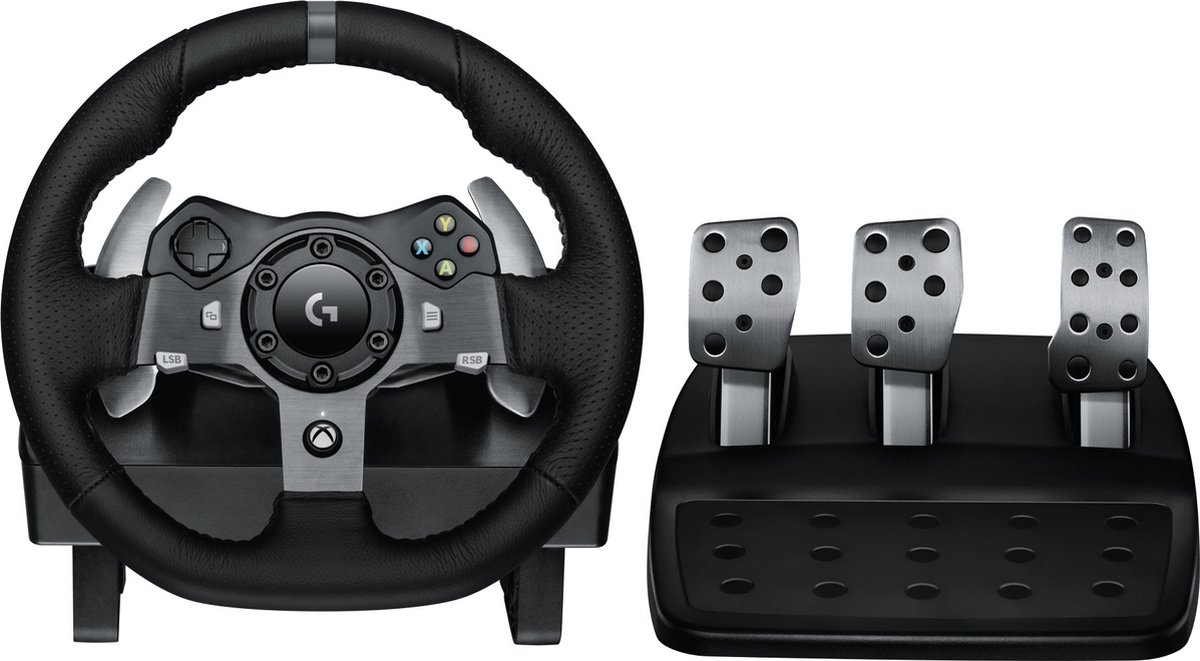 Logitech G920 Driving Force (Xbox X-S / Xbox One / PC) - Wired Steering wheel & Pedal set - Microsoft Xbox One