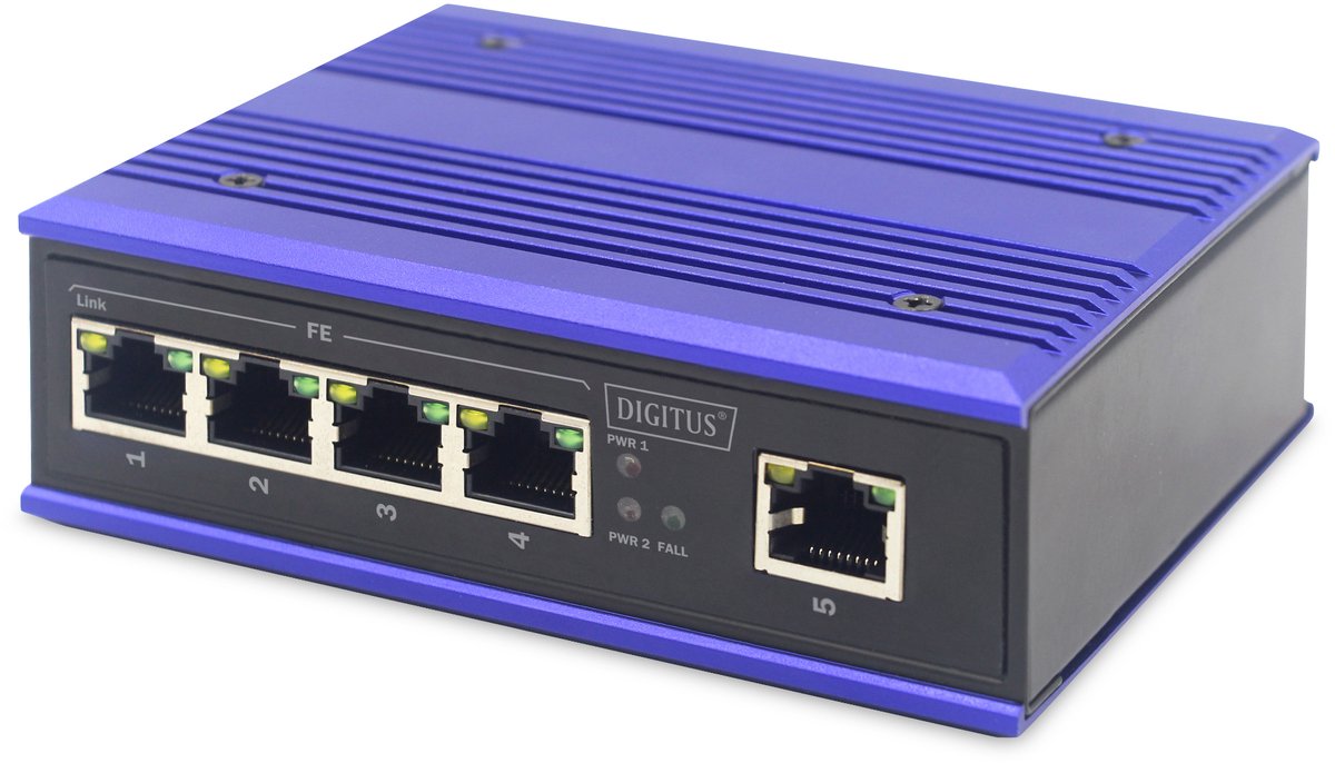 Digitus DN-650105 DN-650105 Switch ethernet industriale 5 Porte 10 / 100 MBit/s