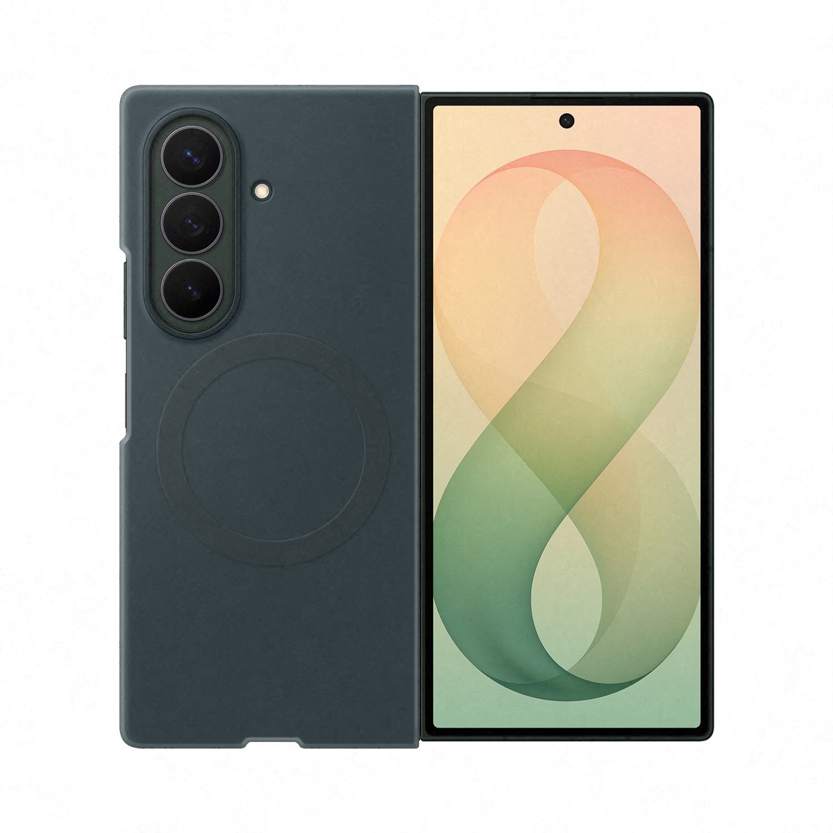 Samsung Galaxy Z Fold8 Ultra Silicone Magnet Case - Techno Green