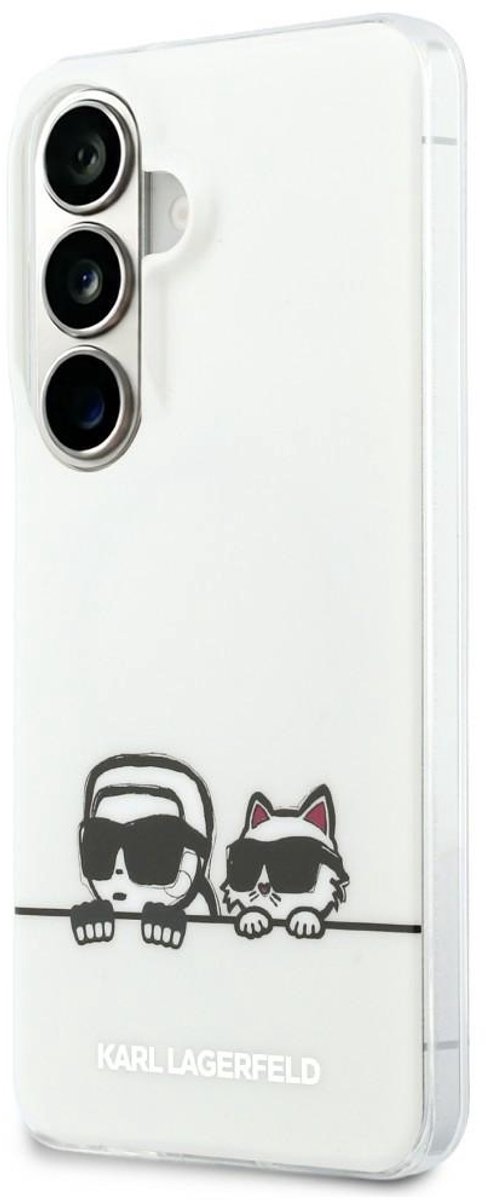 Karl Lagerfeld IML Peekaboo Karl&Choupette MagSafe Case for Samsung Galaxy S26 Plus - Transparent