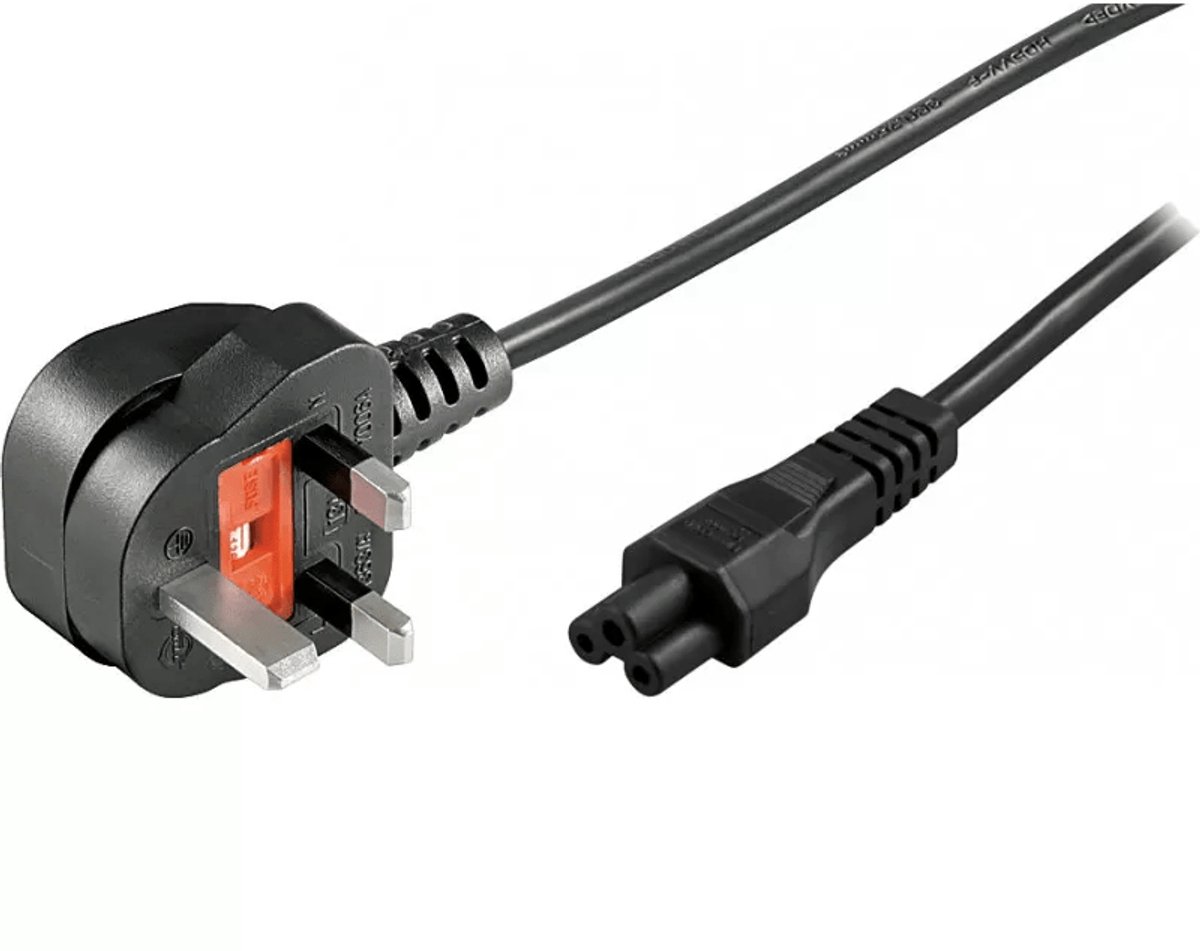 Deltaco DEL-109F-UK - power cable - BS 1363 to IEC 60320 C5 - 3 m
