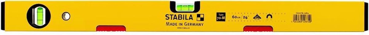Stabila Type 70 M 2879 Livella a bolla magnetica con magnete 200 cm 0.5 mm/m