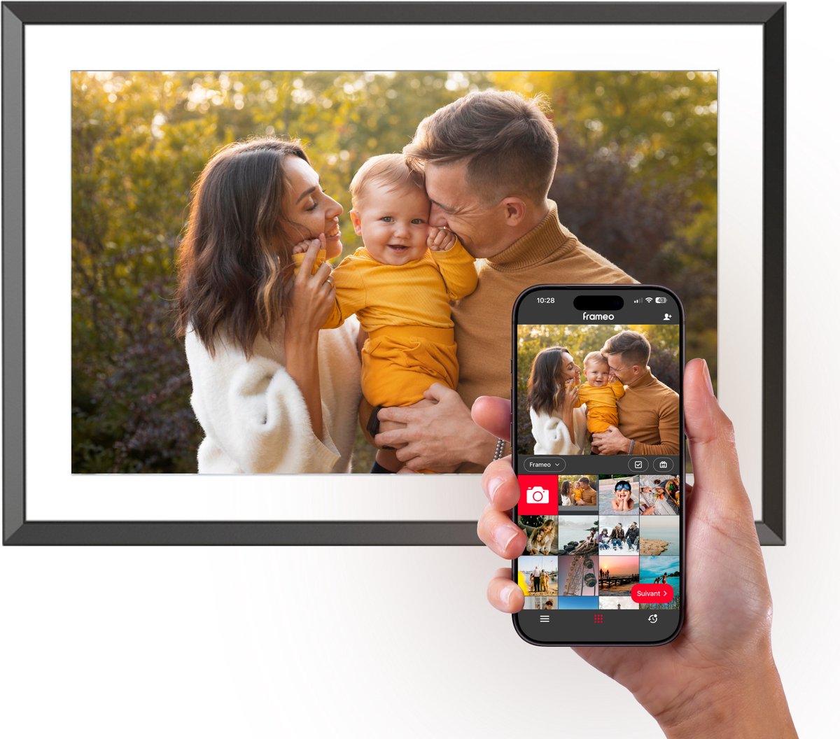 Agfa Photo - Photoframe 10'' WIFI - Frameo - Black