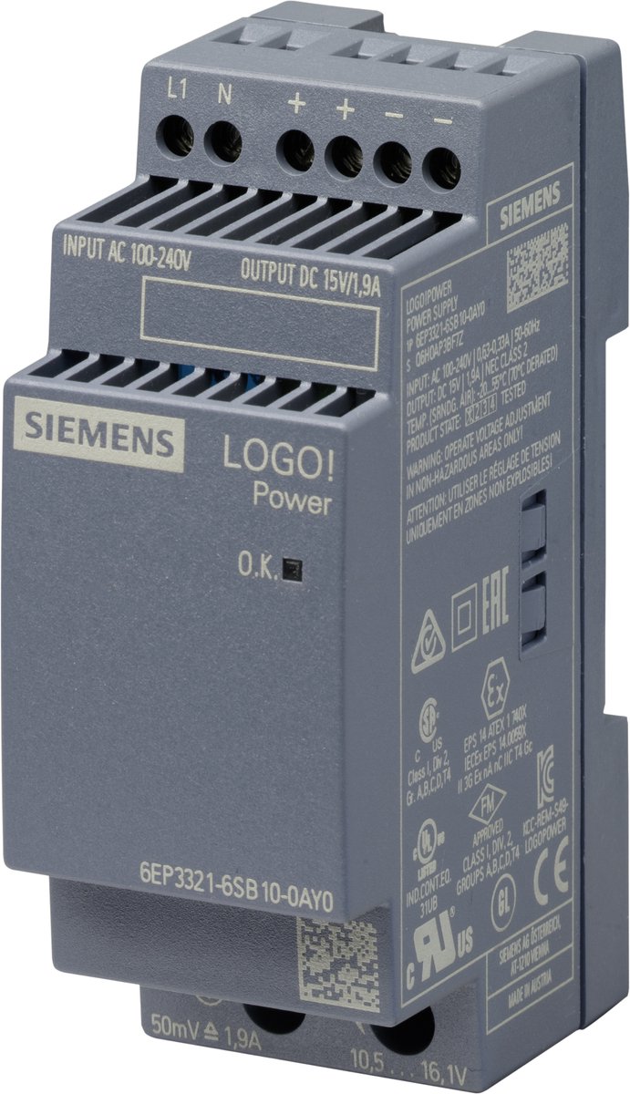 Siemens 6EP3321-6SB10-0AY0 6EP33216SB100AY0 Modulo di alimentazione PLC