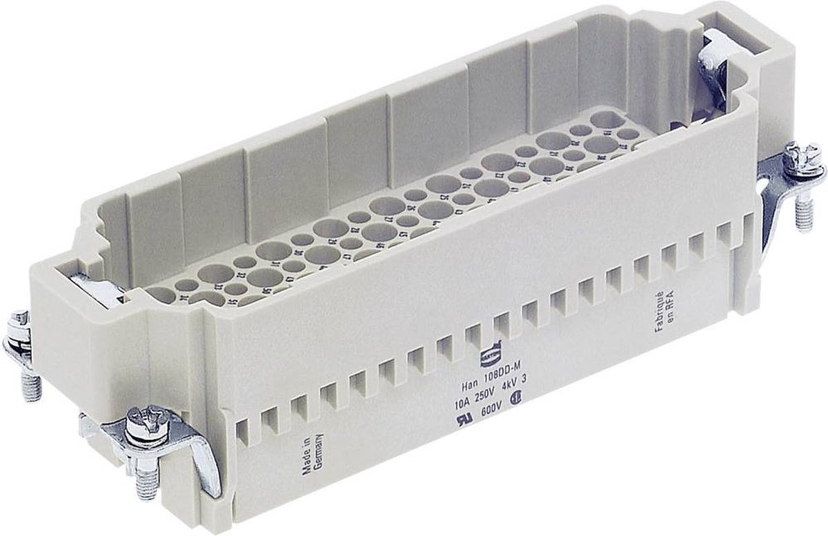 HARTING 09161083001 Inserto maschio Han® DD 108 + PE A crimpare 1 pz.