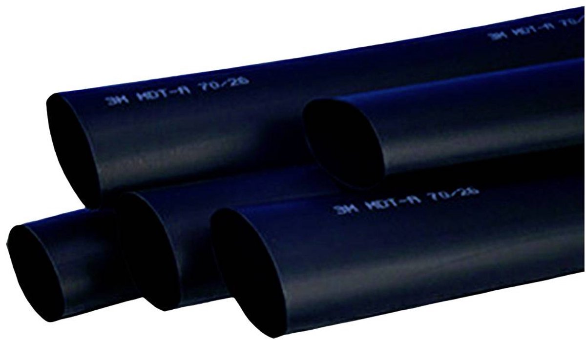 3M MDT-A70/26 Termoretraibile con colla Nero 70 mm 26 mm Restringimento:3:1 1 m