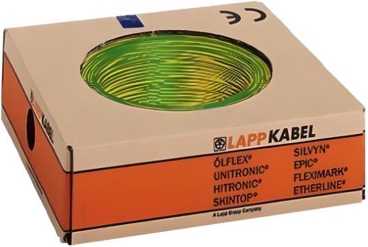 LAPP 4520005/100 Cavo per cablaggi H07V-K 1 x 10 mm² Verde, Giallo 100 m