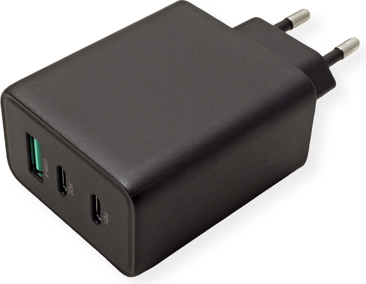 Roline Value power adapter - GaN technology - USB 2 x USB-C - 65 Watt