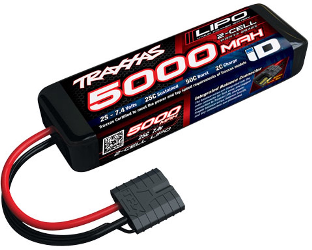 Traxxas Batteria ricaricabile LiPo 7.4 V 5000 mAh Numero di celle: 2 25 C Softcase Traxxas iD