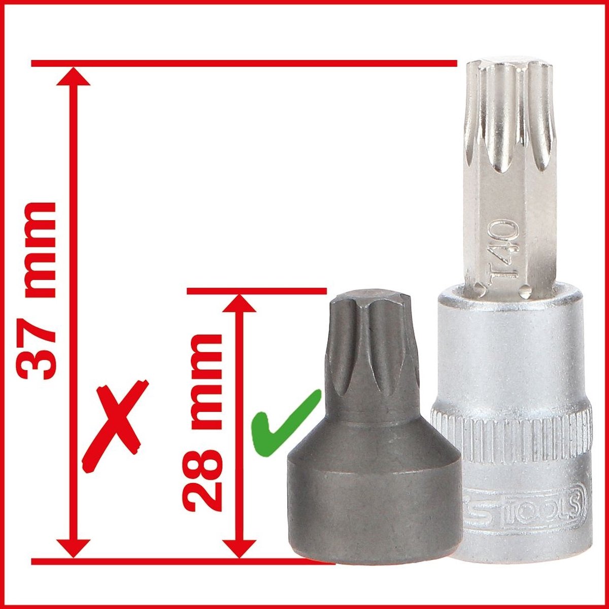 KS Tools 1/4 Bit-Stecknuss-Satz, extra kurz, 50-tlg 1/4 Bit-Stecknuss-Satz, extra kurz, 50-tlg Kit inserti