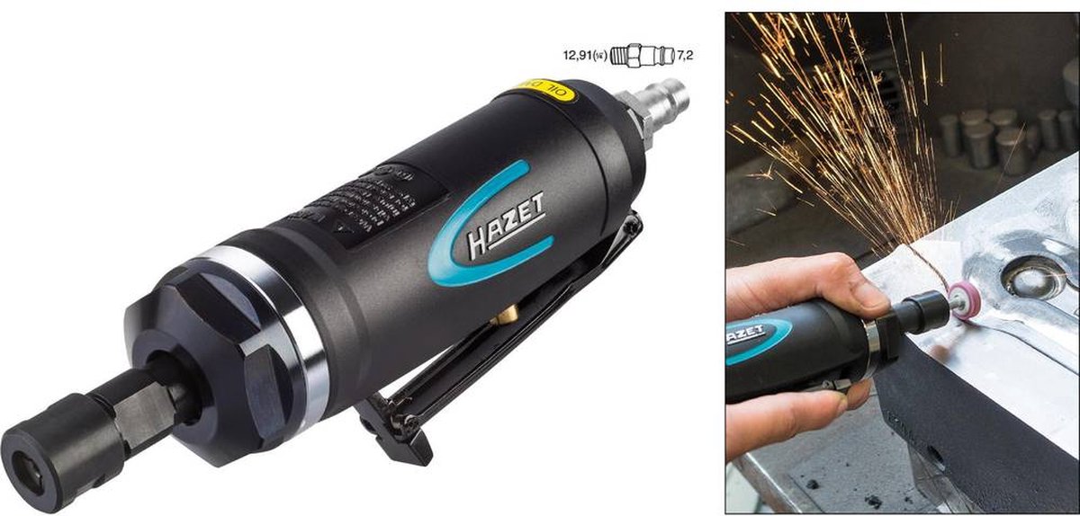 Hazet 9032P-1 Smerigliatore pneumatico 1/4 (6.3 mm) 6.3 bar