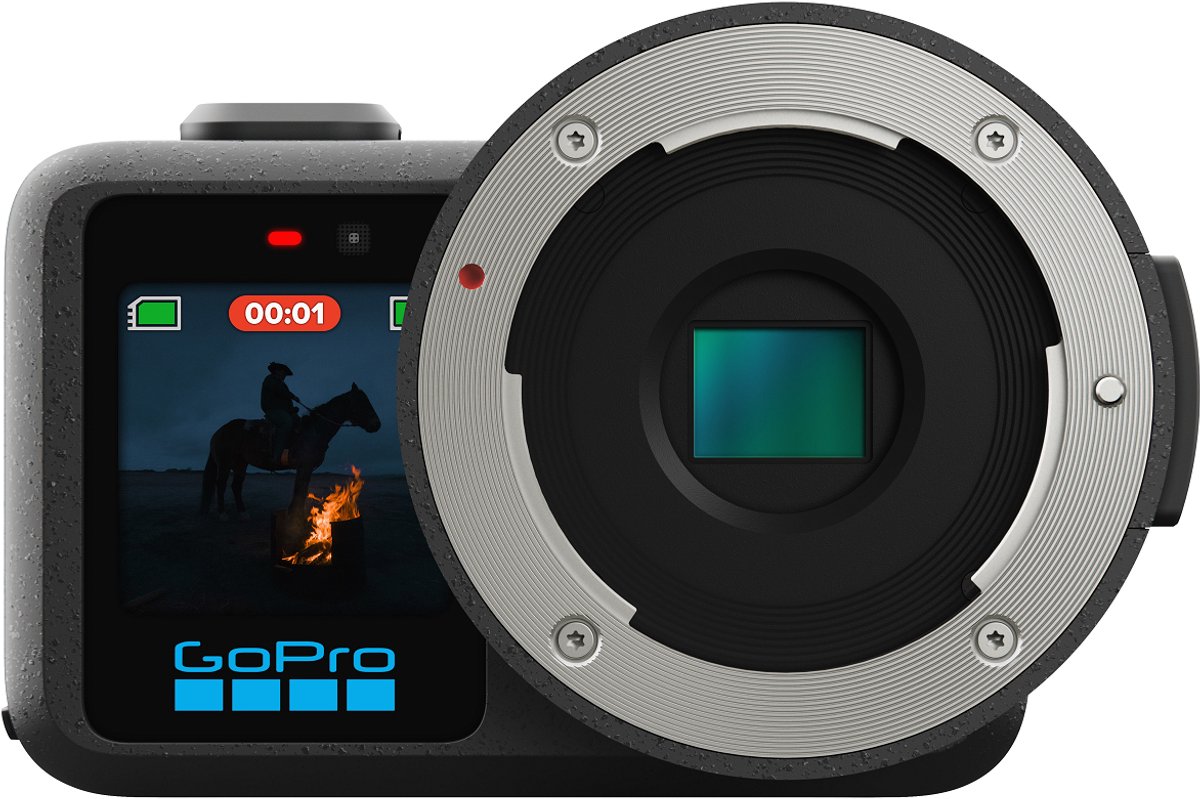 GoPro MISSION 1 PRO ILS Action camera 8 K, Bluetooth, WLAN, Touch screen, Cronometraggio, Stabilizzatore di immagine, Dual-Display, GPS, Registrazione degli