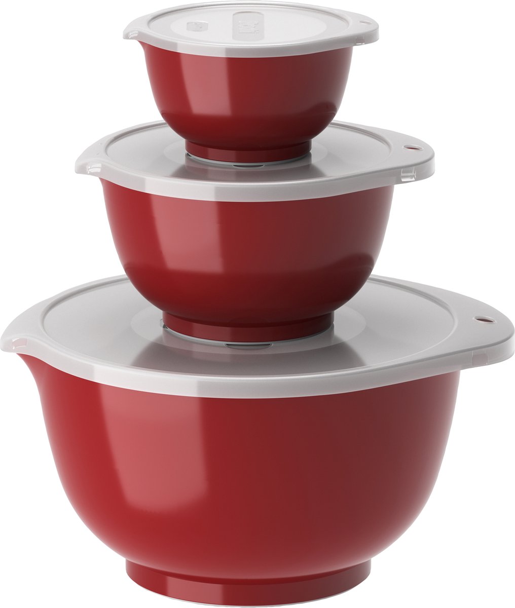 Rosti Set de 3 cuencos Margrethe Rojo