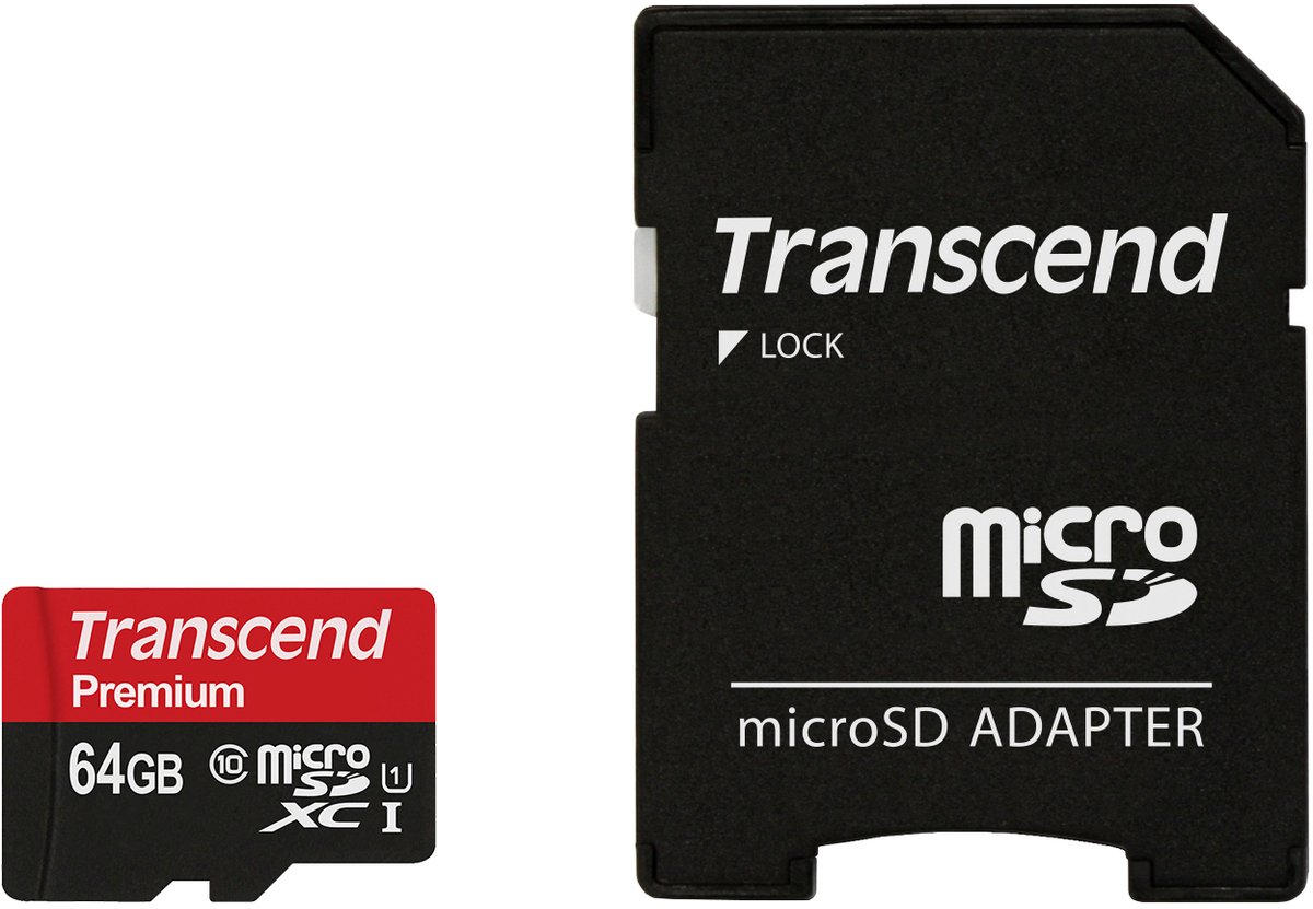 Transcend Premium Scheda microSDXC Industrial 64 GB Class 10, UHS-I incl. Adattatore SD