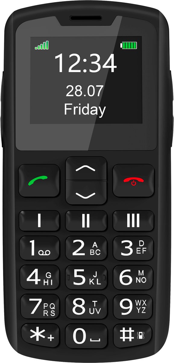 Cellulare senior beafon SL230 2G Pulsante SOS, Funzione SOS Nero