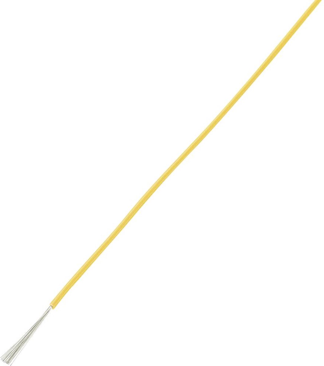 TRU COMPONENTS 1567217 Cavo per cablaggi LiY 1 x 0.50 mm² Giallo 100 m