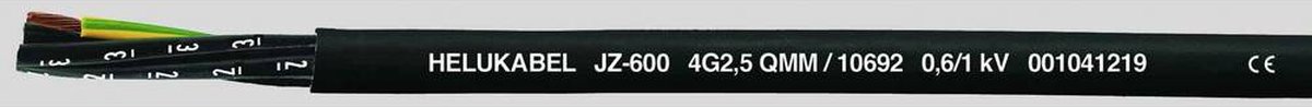 HELU OZ-600 Cavo di controllo e comando 6 x 0.75 mm² Nero 10590 100 m