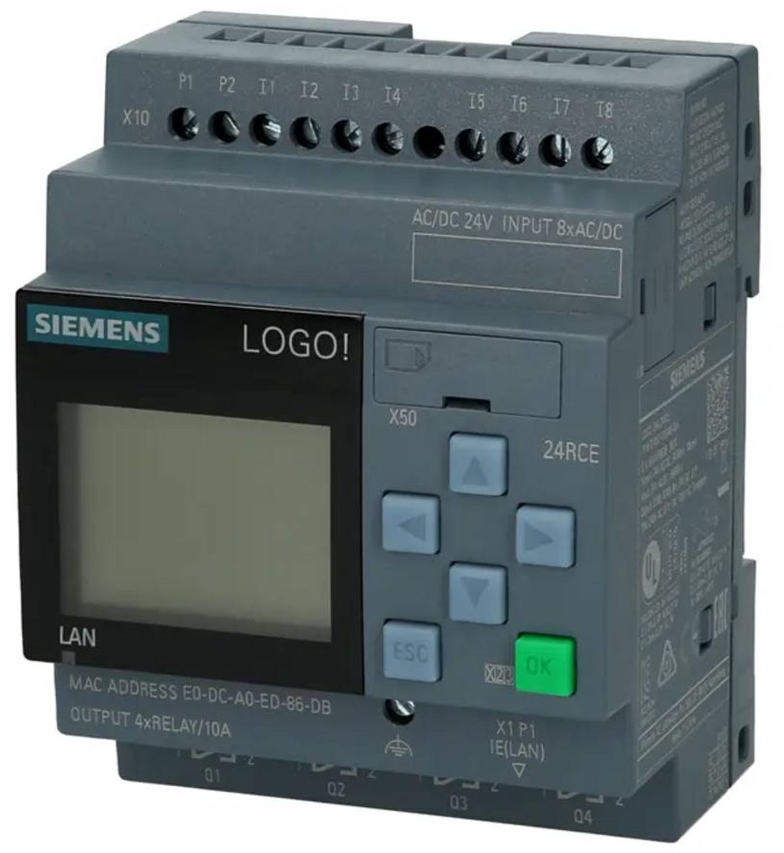 Siemens 6ED1052-1HB08-0BA2 Modulo di controllo PLC 24 V/DC, 24 V/AC