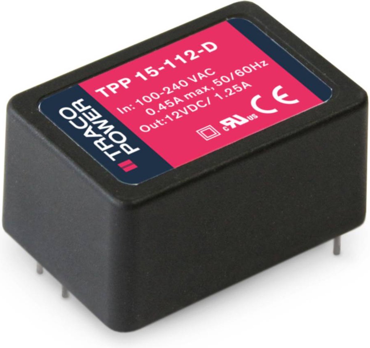 TracoPower TPP 15-112-D Alimentatore a commutazione. 12 V/DC 1.25 A 15 W